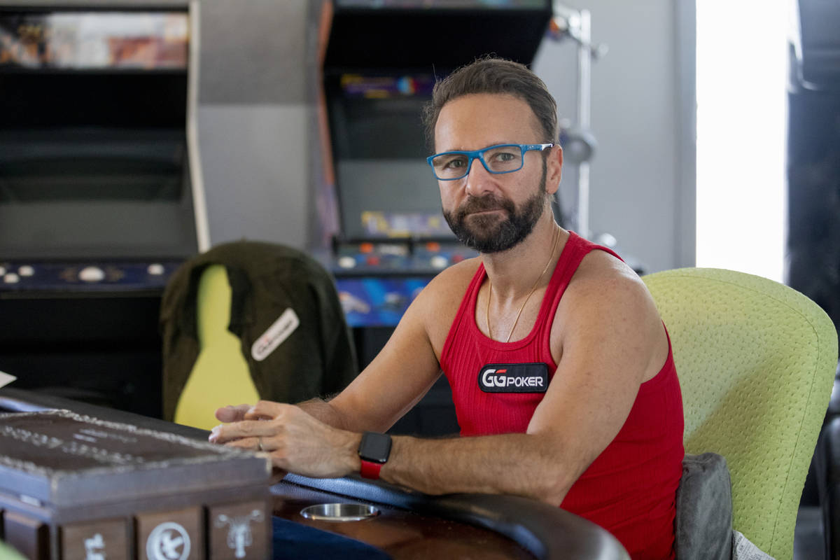 Poker player Daniel Negreanu is photographed in his home on Friday, Oct. 30, 2020, in Las Vegas ...