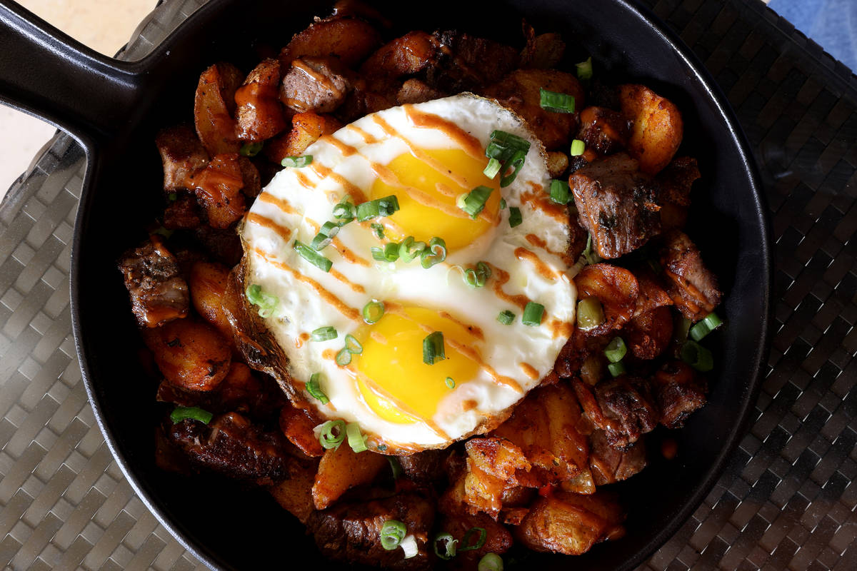 Prime Rib Hash from the new Lucky Penny Café menu at Red Rock Resort. (K.M. Cannon/Las Vegas R ...