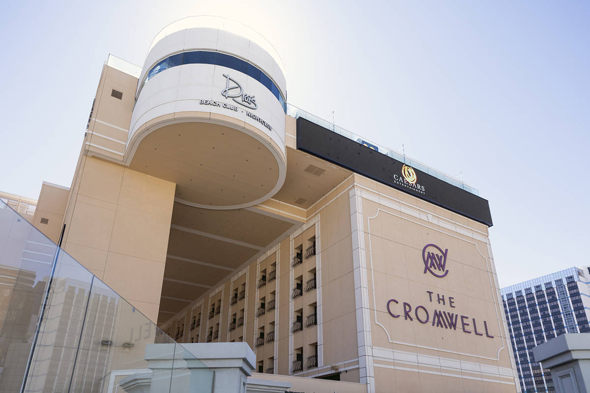 A view of the Cromwell along the Las Vegas Strip on Wednesday, Aug. 12, 2020. (Elizabeth Brumle ...