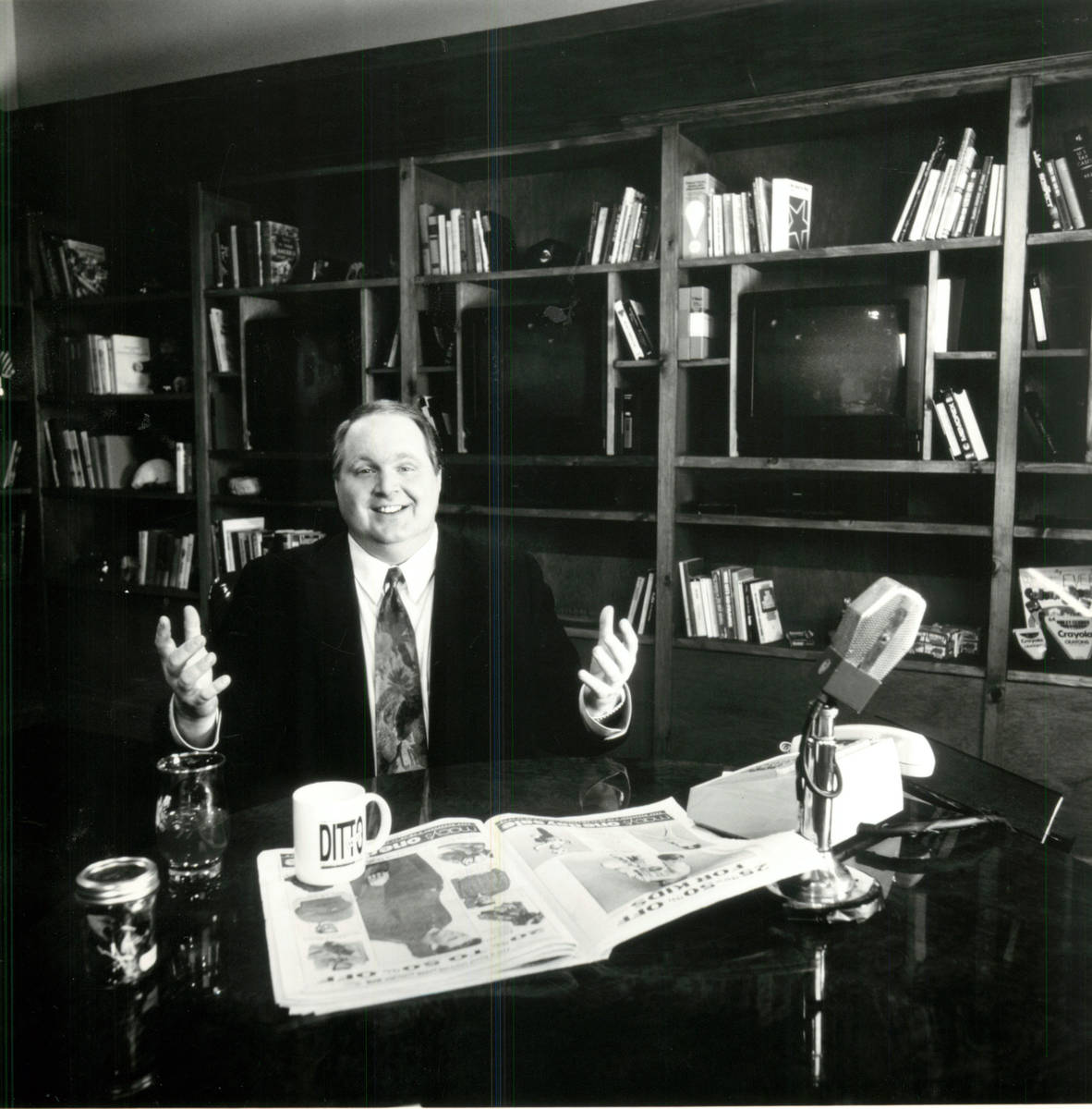 This 1992 file photo shows Rush Limbaugh. (Las Vegas Review-Journal, File)