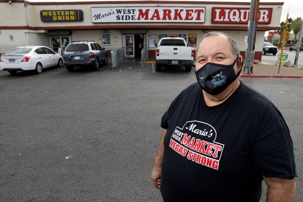 Mario Berlanga, Jr., president of Mario's Westside Market, at his Las Vegas grocery store Thurs ...