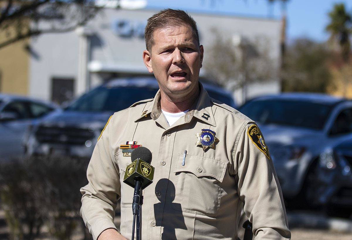 Metropolitan Police Department Summerlin Area Capt. Fred Haas talks about recent carjackings an ...