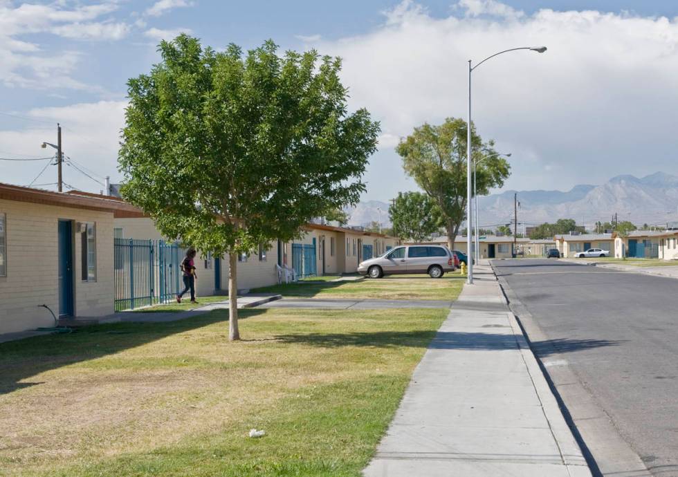 Gerson Street in the Marble Manor project is pictured on Oct. 15, 2010. (Jerry Henkel/Las Vegas ...