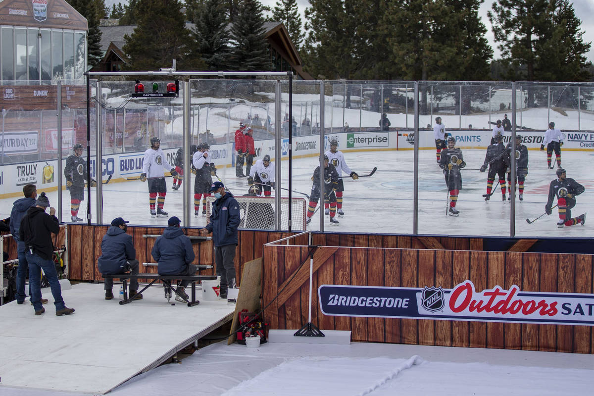 NHL Outdoors: Avalanche-Golden Knights game completed after dark