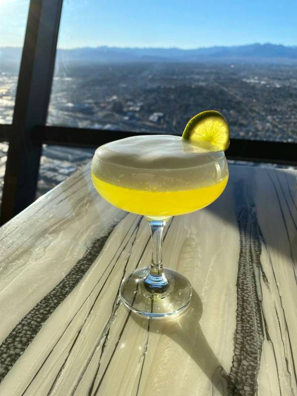 The Elevated Margarita at Top of the World. (The Strat)