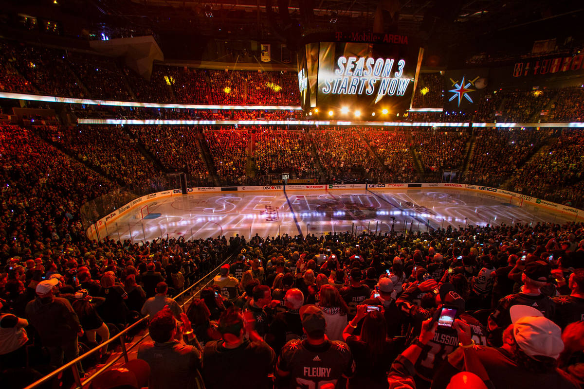 Knights approved to host 15 capacity crowds at TMobile Arena Golden