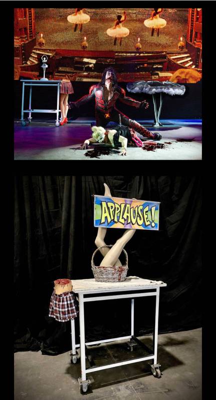 A screen capture is shown from Criss Angel's website announcing his studio sale from March 26-2 ...