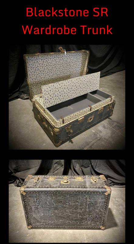 A screen capture is shown from Criss Angel's website announcing his studio sale from March 26-2 ...
