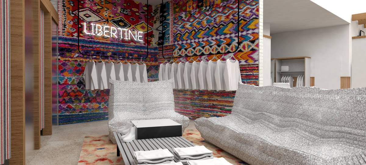 This rendering shows a display of Los Angeles-based retailer Fred Segal. Resorts World Las Vega ...