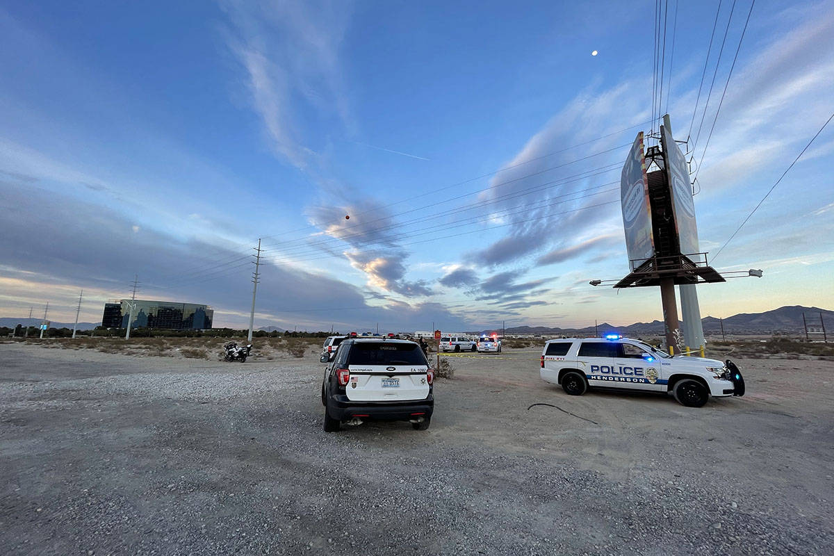 Henderson police are investigating a hit-and-run near the M Resort on Tuesday, Feb. 23, 2021. ( ...
