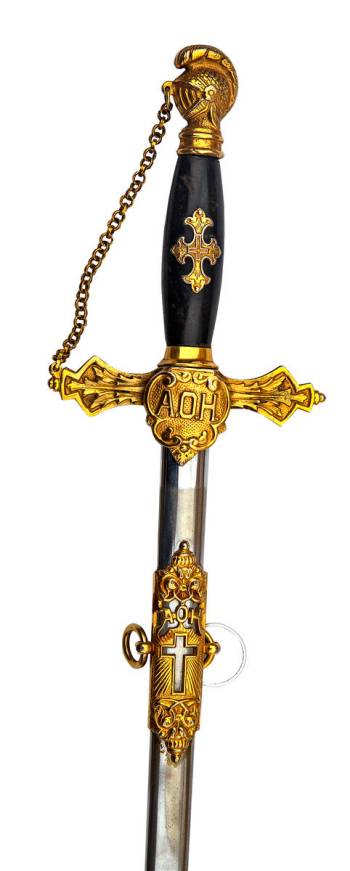 A fraternal sword for the Ancient Order of Hibernians is just one of the many things Mark Hall- ...