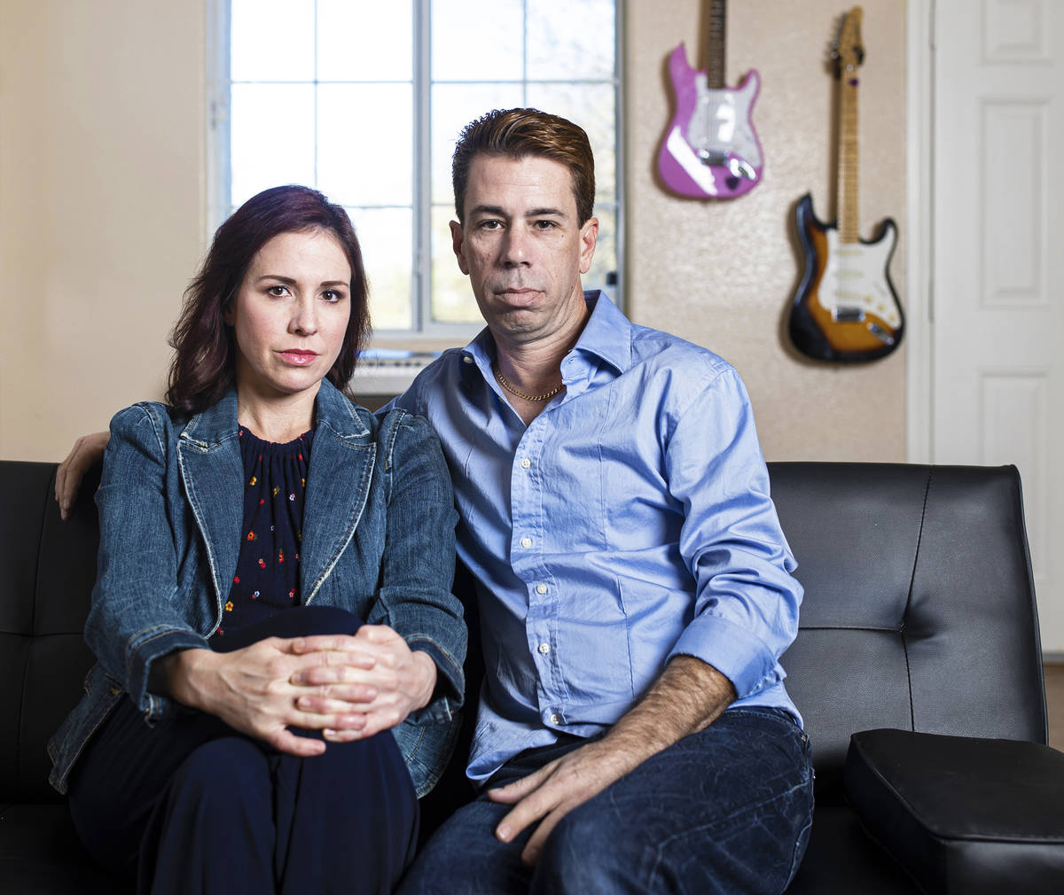 Lighting technician David Schulman, right, and girlfriend Cian Coey received a loan from the Sm ...