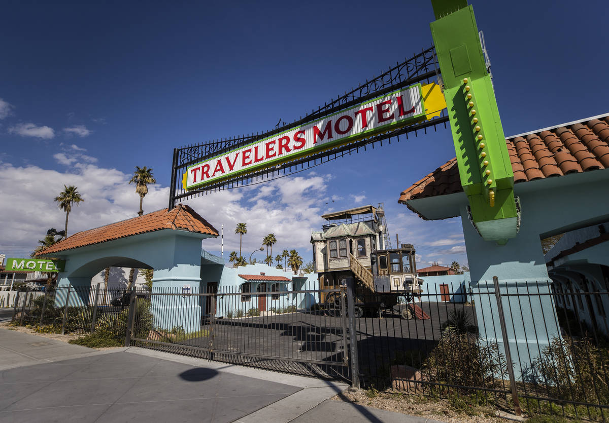 The former Travelers Motel at 1100 East Fremont St. in Downtown Las Vegas owned by Tony Hsieh ...