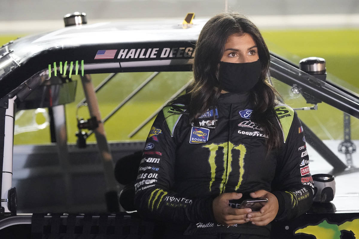 Hailie Deegan among drivers to watch in NASCAR truck race NASCAR Sports Motor Sports