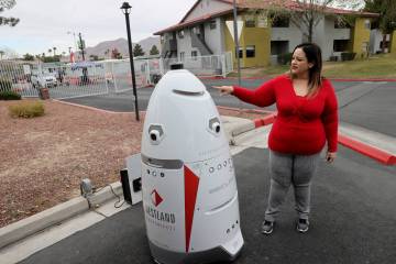 Crime-fighting robot patrols Las Vegas apartment complex | Las Vegas
