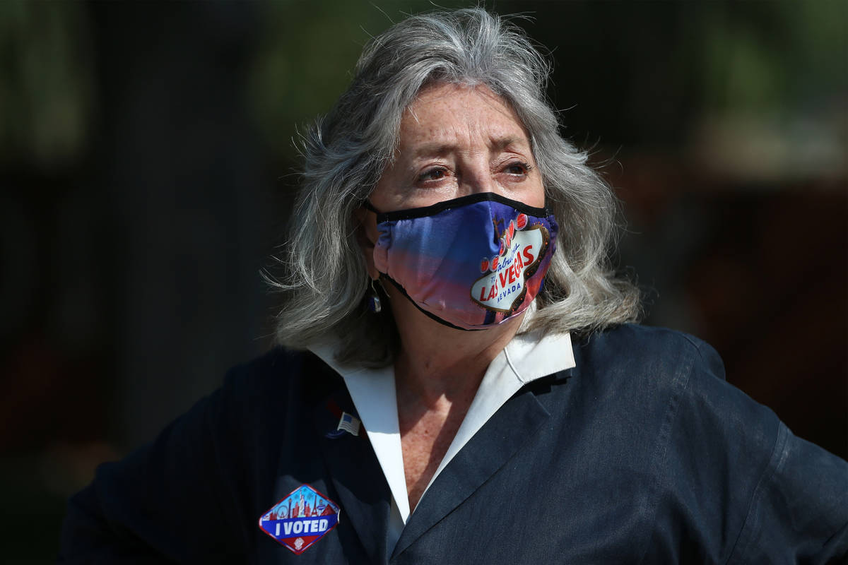 In this Oct. 21, 2020, file photo, U.S. Rep. Dina Titus, D-Nev., is seen at UNLV in Las Vegas. ...