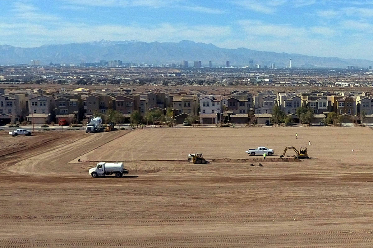 Smith's project site in Henderson's Cadence master-planned community at the corner of East Lake ...