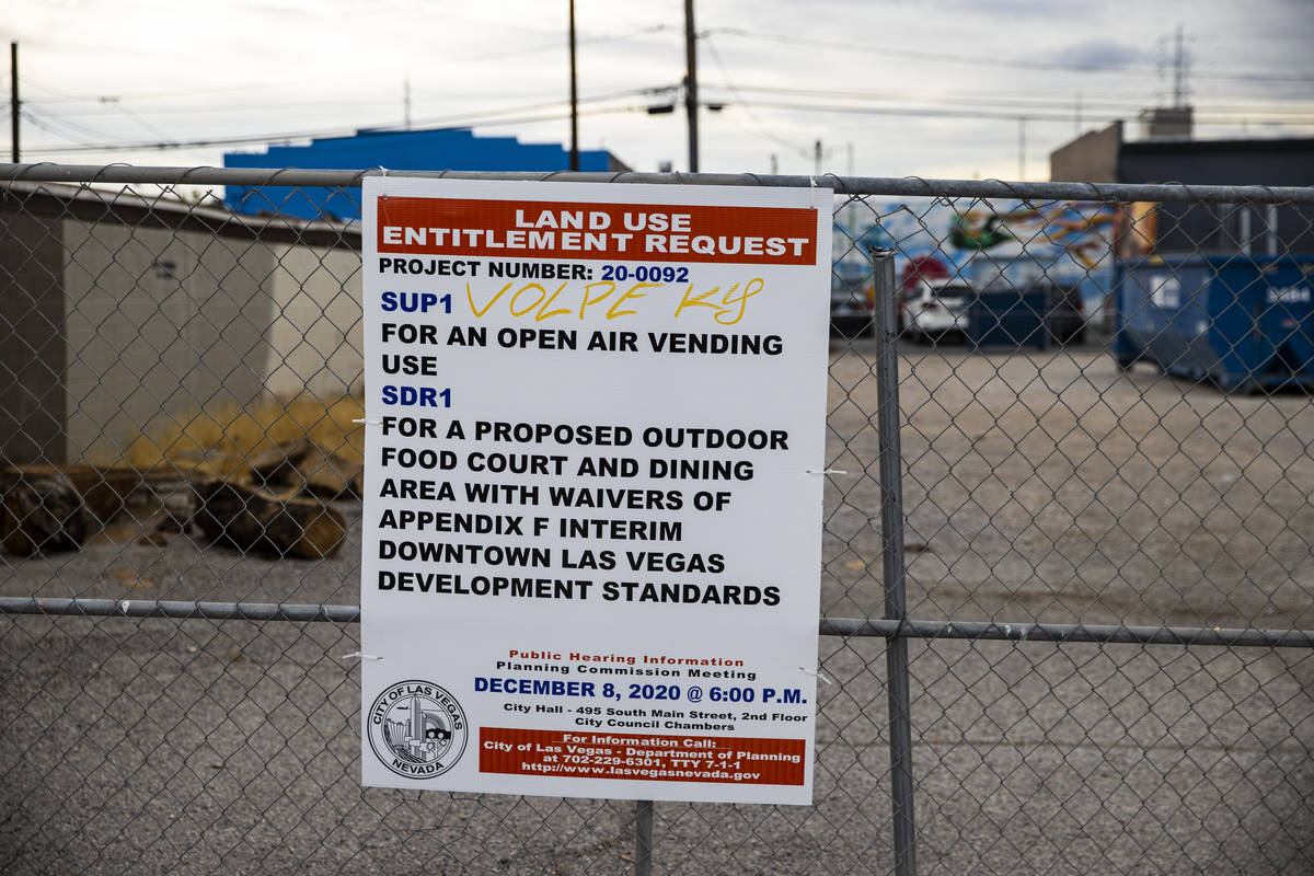 The Las Vegas City Council denied permission to use this lot in the Arts District to host up to ...