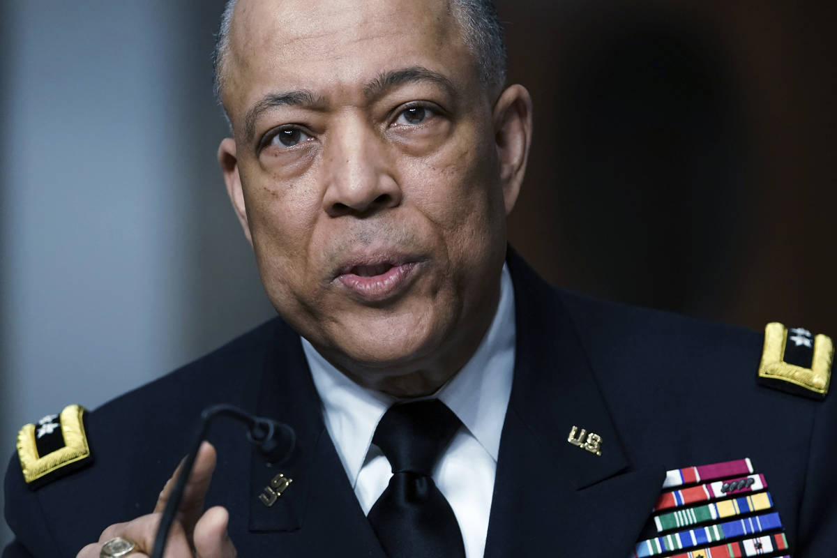 Army Maj. Gen. William Walker, Commanding General of the District of Columbia National Guard sp ...