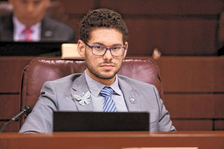 Assemblyman Howard Watts, D-Las Vegas, at the Legislative Building in Carson City Monday, April ...