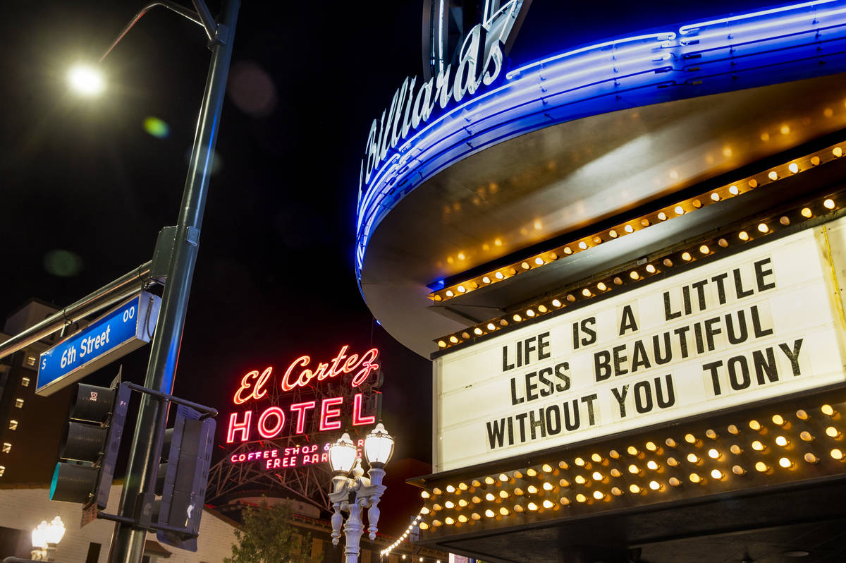 About Fremont Street downtown 6th Street may possibly be renamed in honor of Tony Hsieh on Tues ...