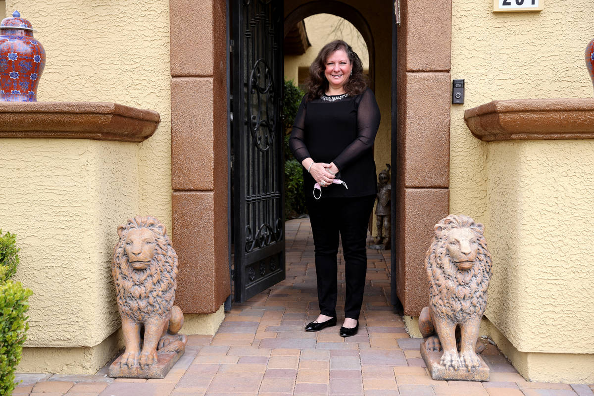 Michele Morgan-Devore at her Las Vegas home. She usually has 30 people for Passover Seder, but ...