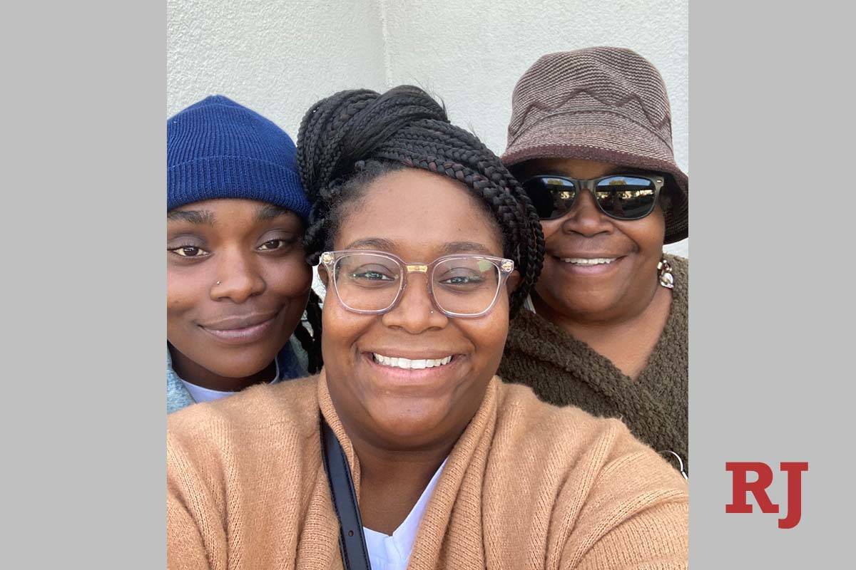 Sisters Dana Jackson (left) and Iris Alexander (center) are pictured with their mother, Gwendol ...