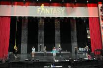 A look at a rehearsal of "Fantasy" at Luxor Theater on Nov. 3, 2020 (John Katsilometes/Las Vega ...