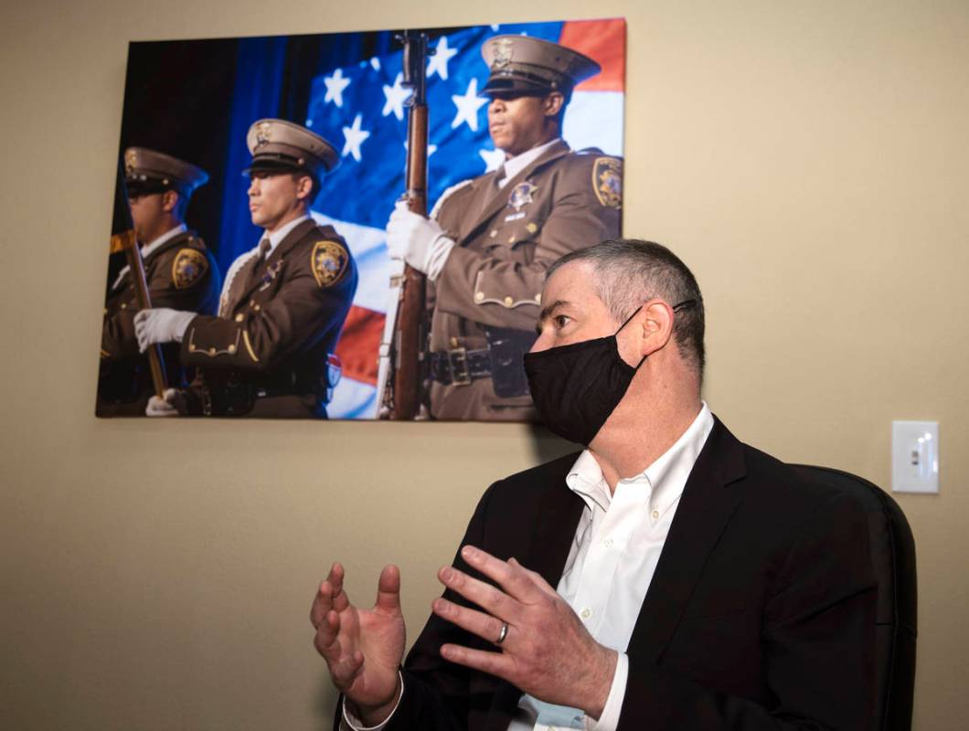 Tom Kovach, executive director of the Las Vegas Metropolitan Police Foundation, speaks about th ...