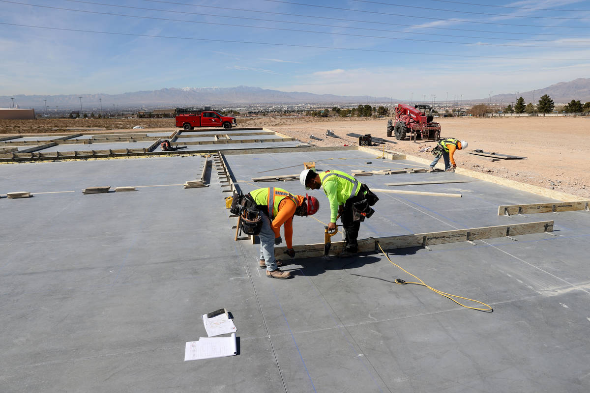 Construction continues on the Joint Emergency Training Institute on East Carey Avenue in Las Ve ...