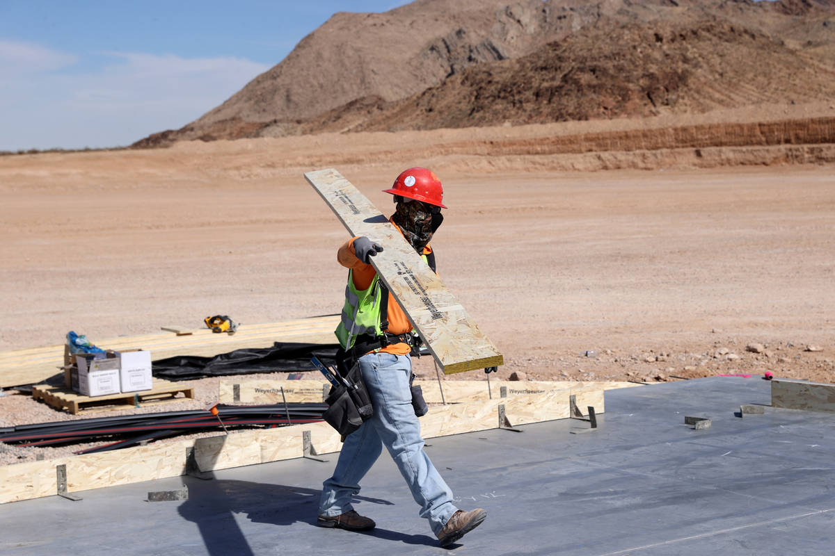Construction continues on the Joint Emergency Training Institute on East Carey Avenue in Las Ve ...