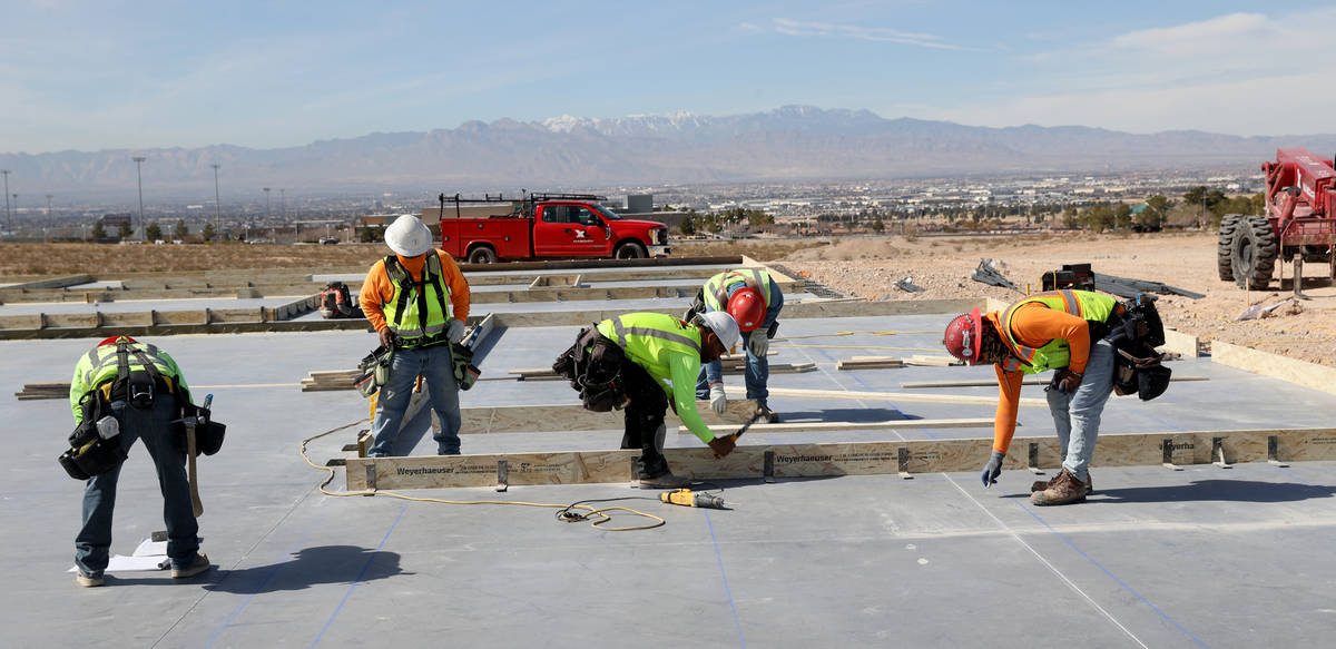 Construction continues on the Joint Emergency Training Institute on East Carey Avenue in Las Ve ...