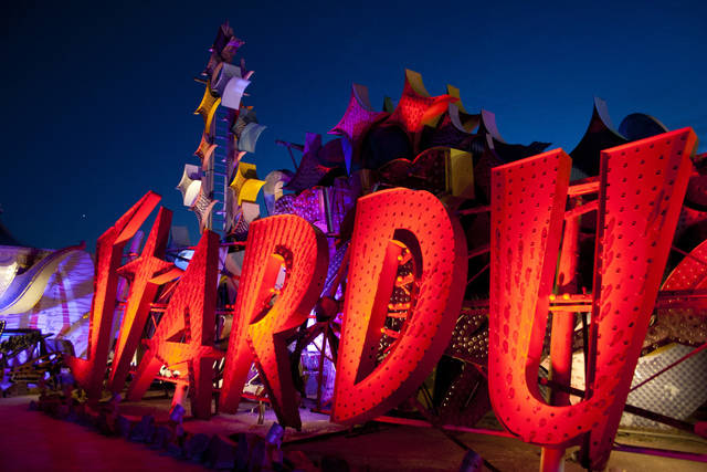 The old Stardust sign is shown at the Neon Museum. (File photo)