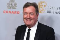 FILE - In this Friday, Oct. 25, 2019 file photo, Piers Morgan arrives at the BAFTA Los Angeles ...