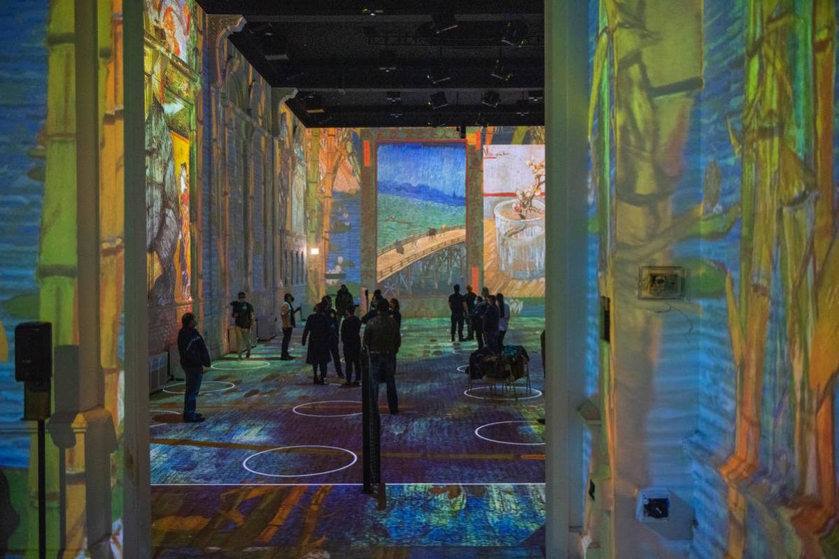 A look at "Immersive Van Gogh," opening in Las Vegas on July 1. (Michael Brosilow)