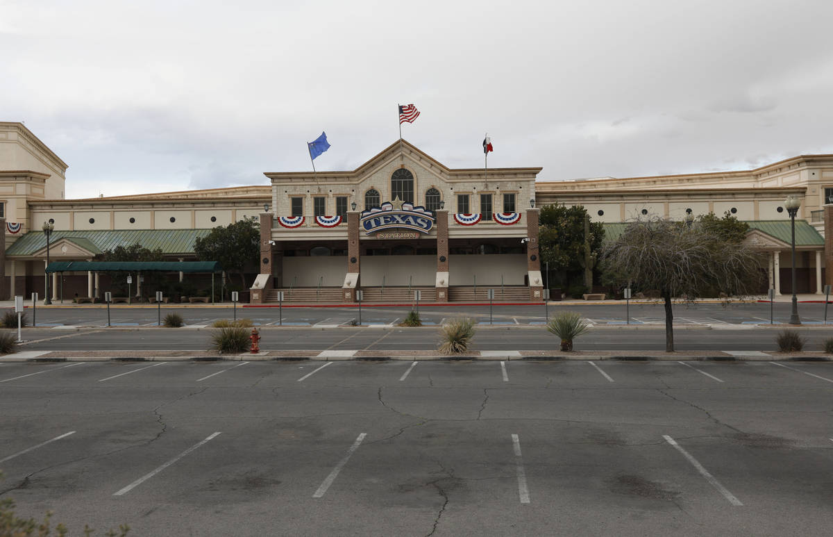 Texas Station is seen in Las Vegas, Wednesday, March 10, 2021. (Chitose Suzuki / Las Vegas Revi ...