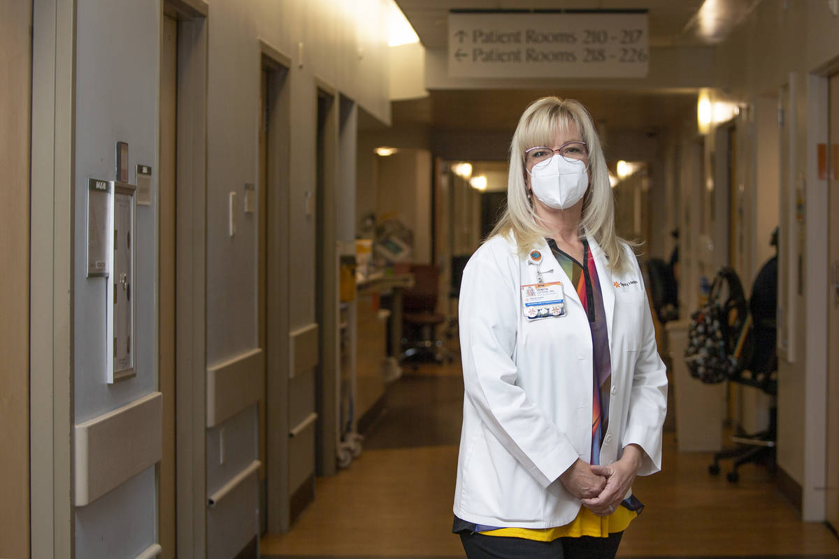 Veneta Lepera, a registered nurse and manager of the palliative care in-patient program at Dign ...