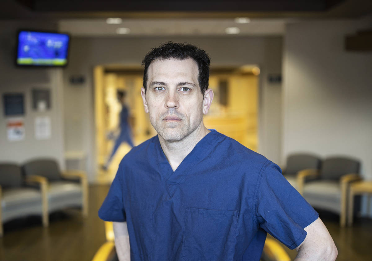 Dr. Christopher Voscopoulos, medical director of the intensive care unit at Southern Hills Hosp ...