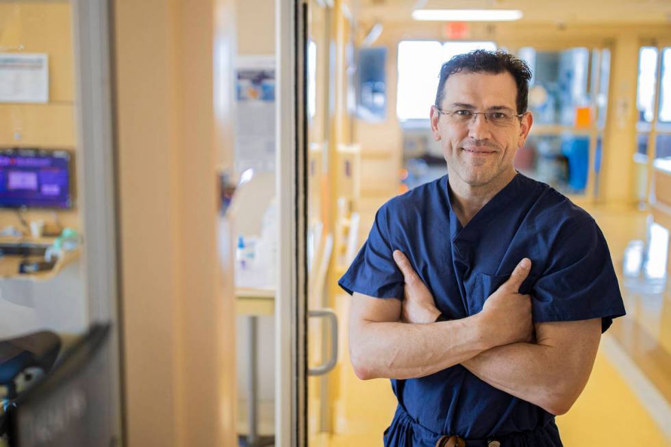 Dr. Christopher Voscopoulos, medical director of the intensive care unit at Southern Hills Hosp ...