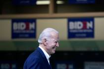 Joe Biden. (Ellen Schmidt/Las Vegas Review-Journal) @ellenkschmidt_