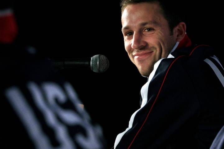 In a June 21, 2010 file photo, U.S. national soccer defender Steve Cherundolo smiles during a n ...