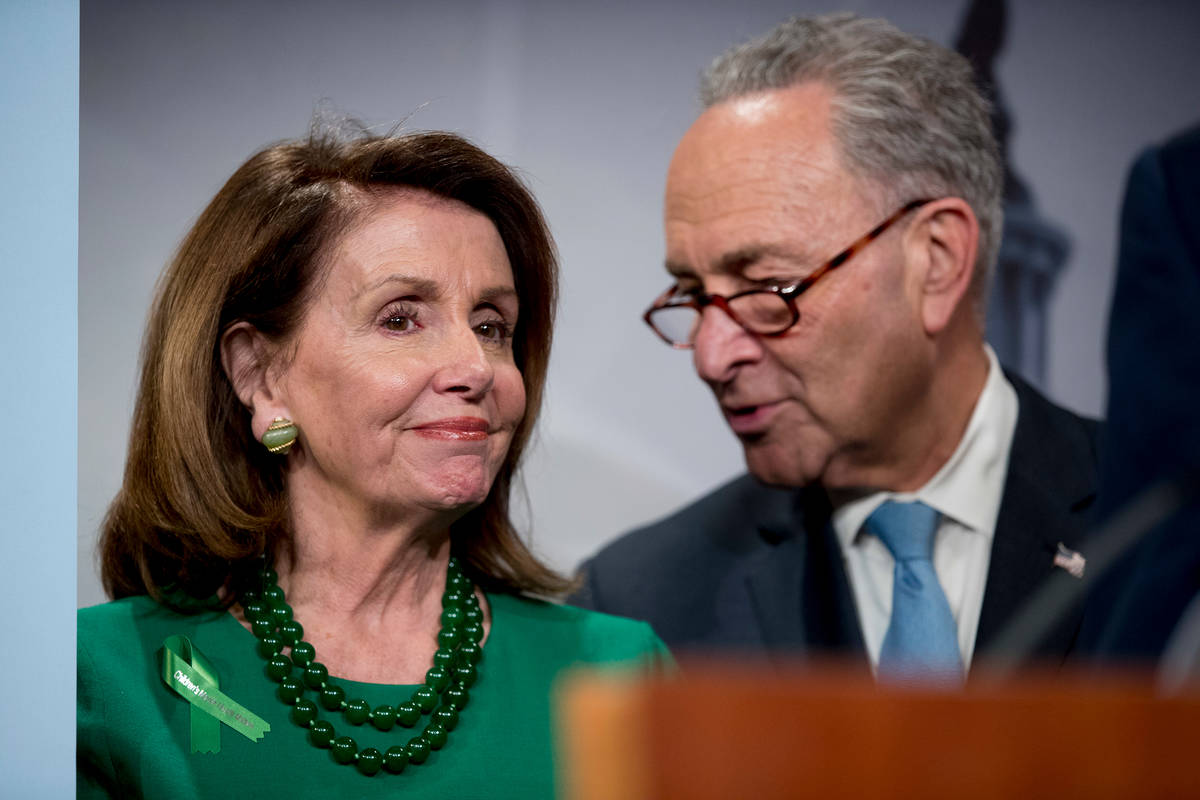 Nancy Pelosi and Chuck Schumer. (The Associated Press)