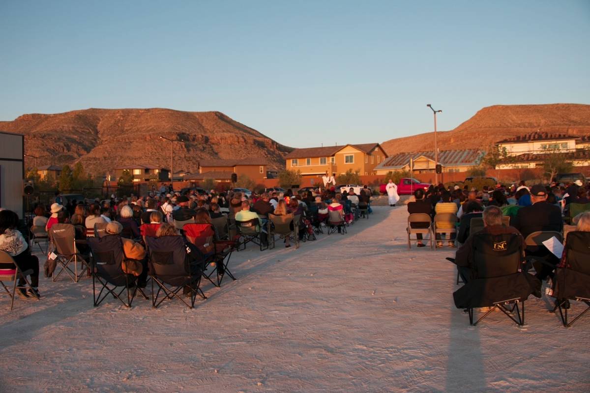 Holy Spirit Catholic Church''s Easter sunrise Masses, such as this one from several years ago, ...