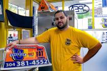 FILE - This April 2017, file photo photo shows George Tanios at his sandwich shop in Morgantown ...