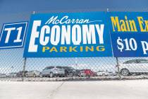 The Economy Parking Lot at McCarran International Airport on Thursday, June 28, 2018, in Las Ve ...