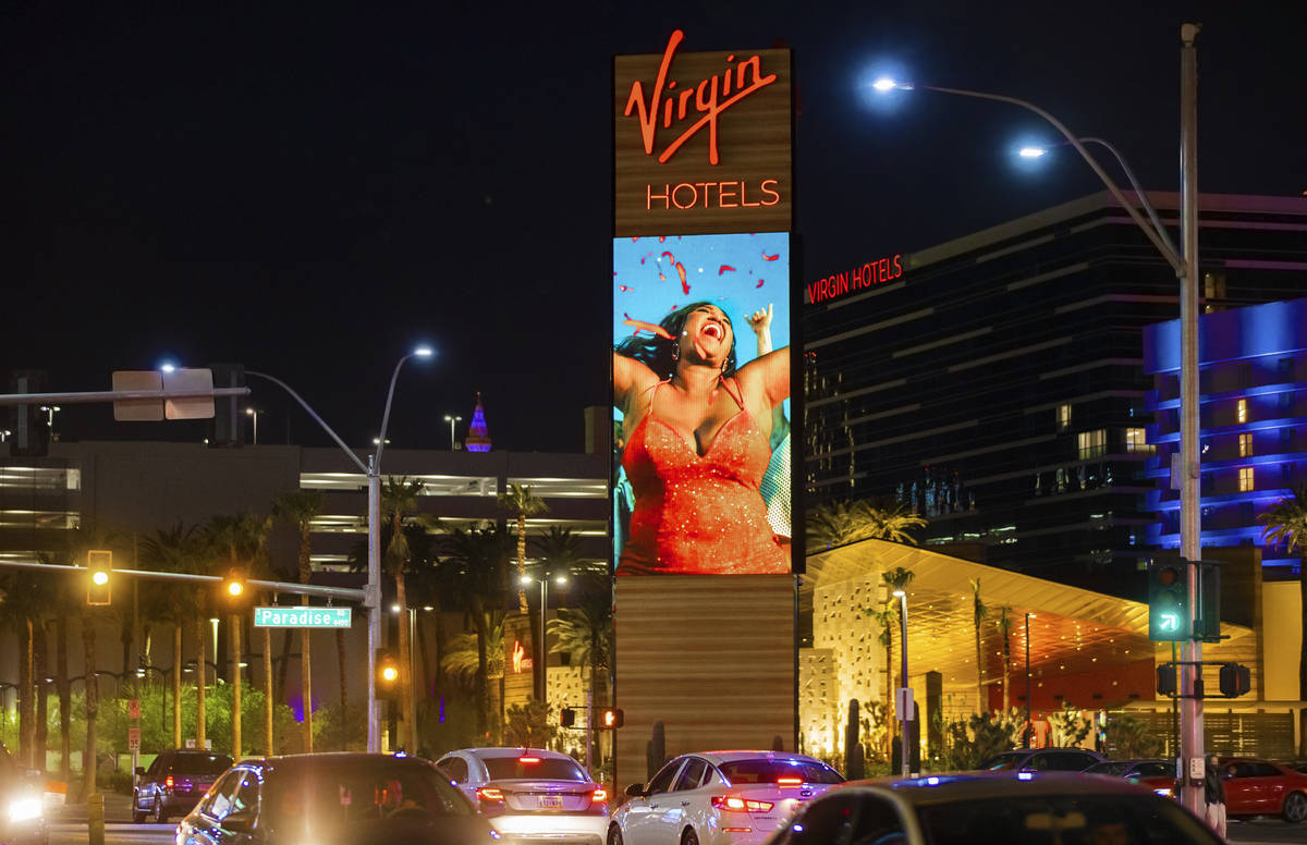 Virgin Hotels Las Vegas on Wednesday, March 24, 2021, in Las Vegas. (Benjamin Hager/Las Vegas R ...