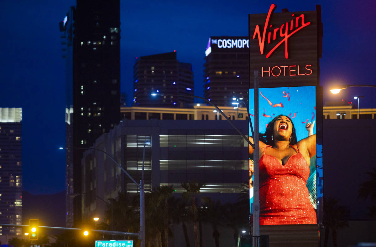 Virgin Hotels Las Vegas on Wednesday, March 24, 2021, in Las Vegas. (Benjamin Hager/Las Vegas R ...