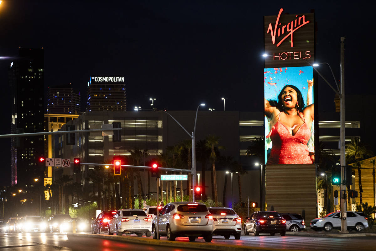 Virgin Hotels Las Vegas on Wednesday, March 24, 2021, in Las Vegas. (Benjamin Hager/Las Vegas R ...