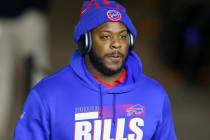 FILE - In this Dec. 28, 2020, file photo, Buffalo Bills defensive tackle Quinton Jefferson (90) ...