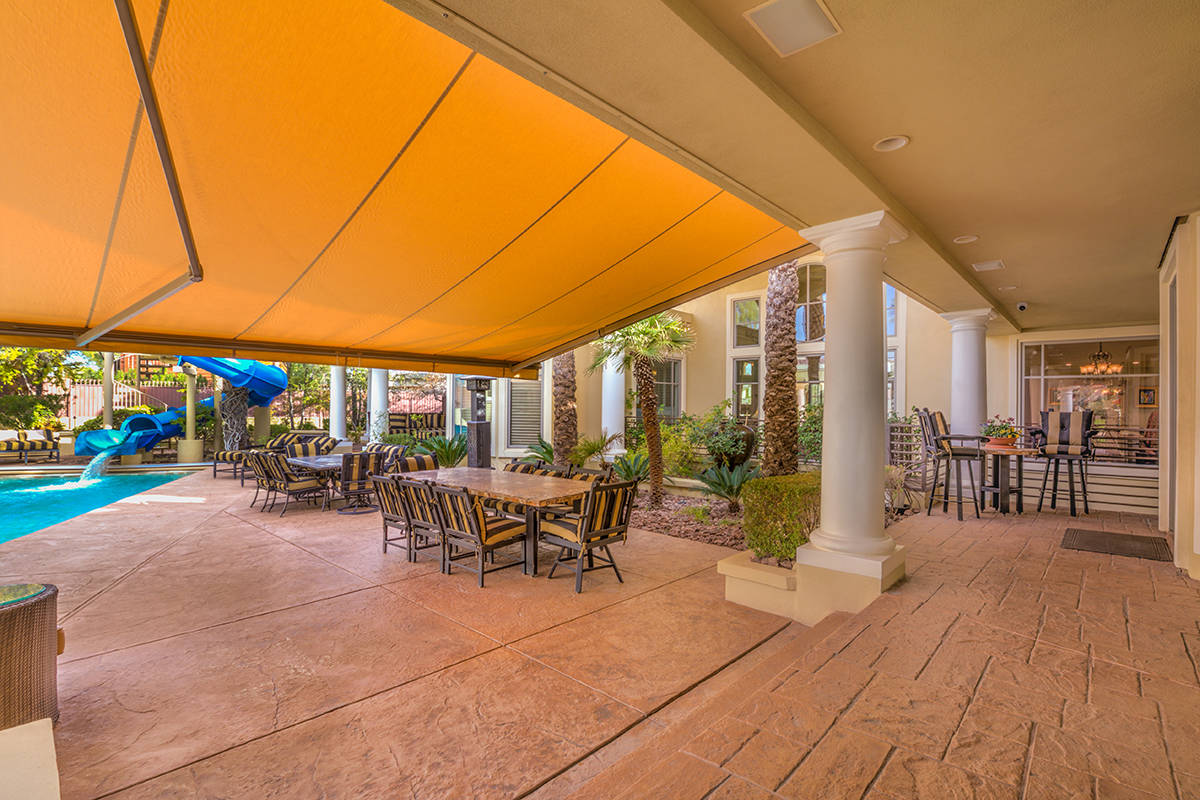 Backyard patio. (Mark Wiley Group)